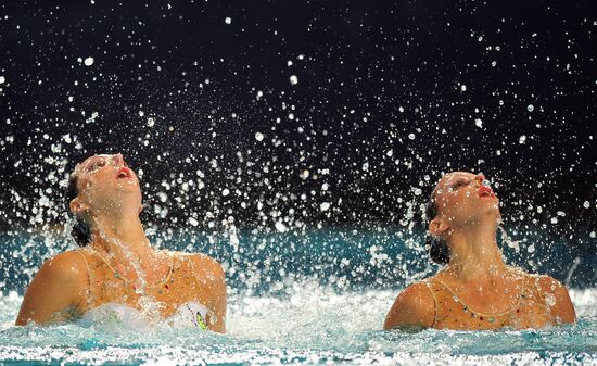 Synchronized swimming European Championship. First day
