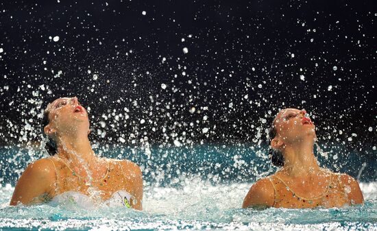 Synchronized swimming European Championship. First day