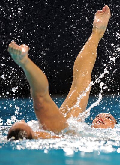 Synchronized swimming European Championship. First day