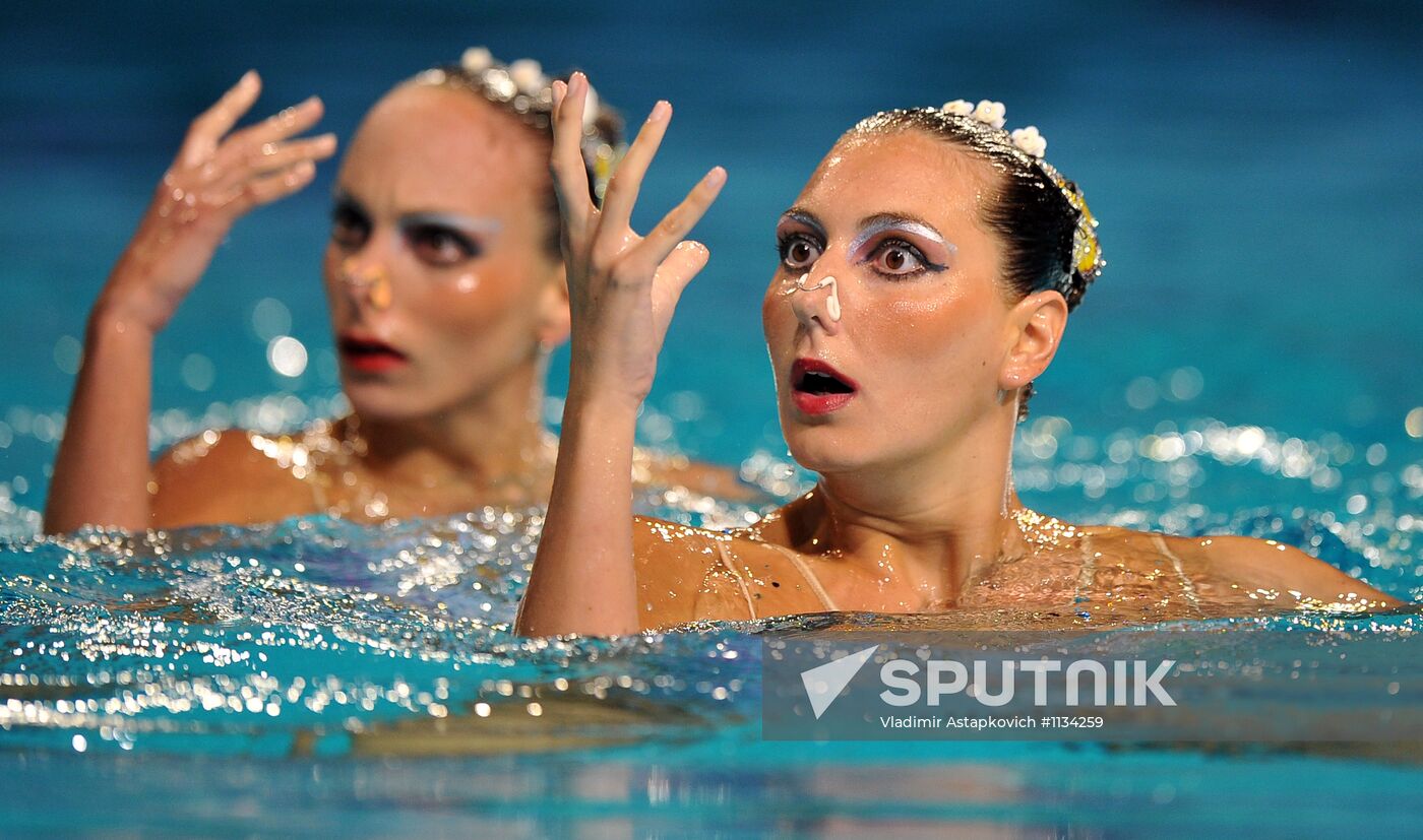 European Synchronized Swimming Championships. Day One