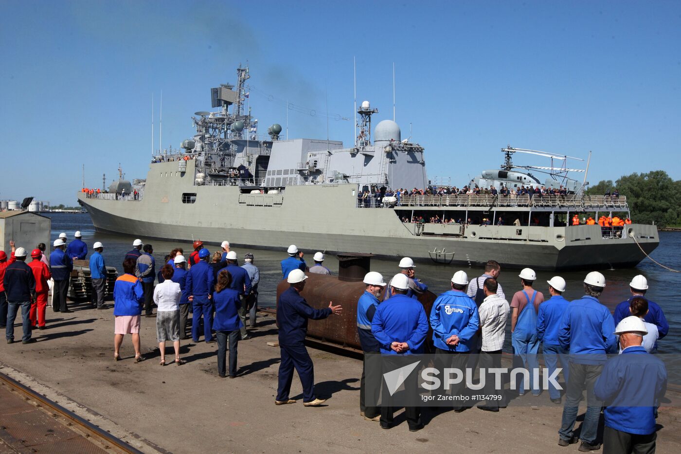 Sea trials for frigate "Quiver" (Tarkash)