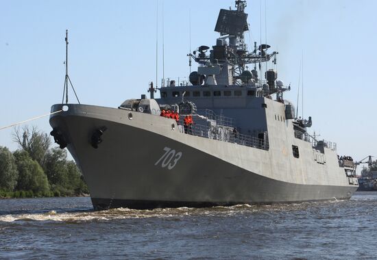 Sea trials for frigate Quiver (Tarkash)