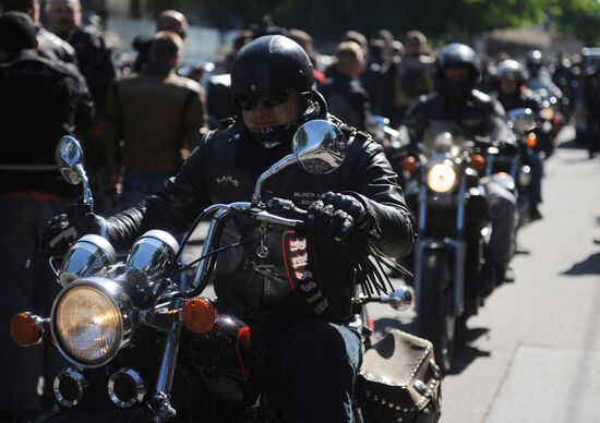 Rally in support of Russian bikers arrested in Iraq