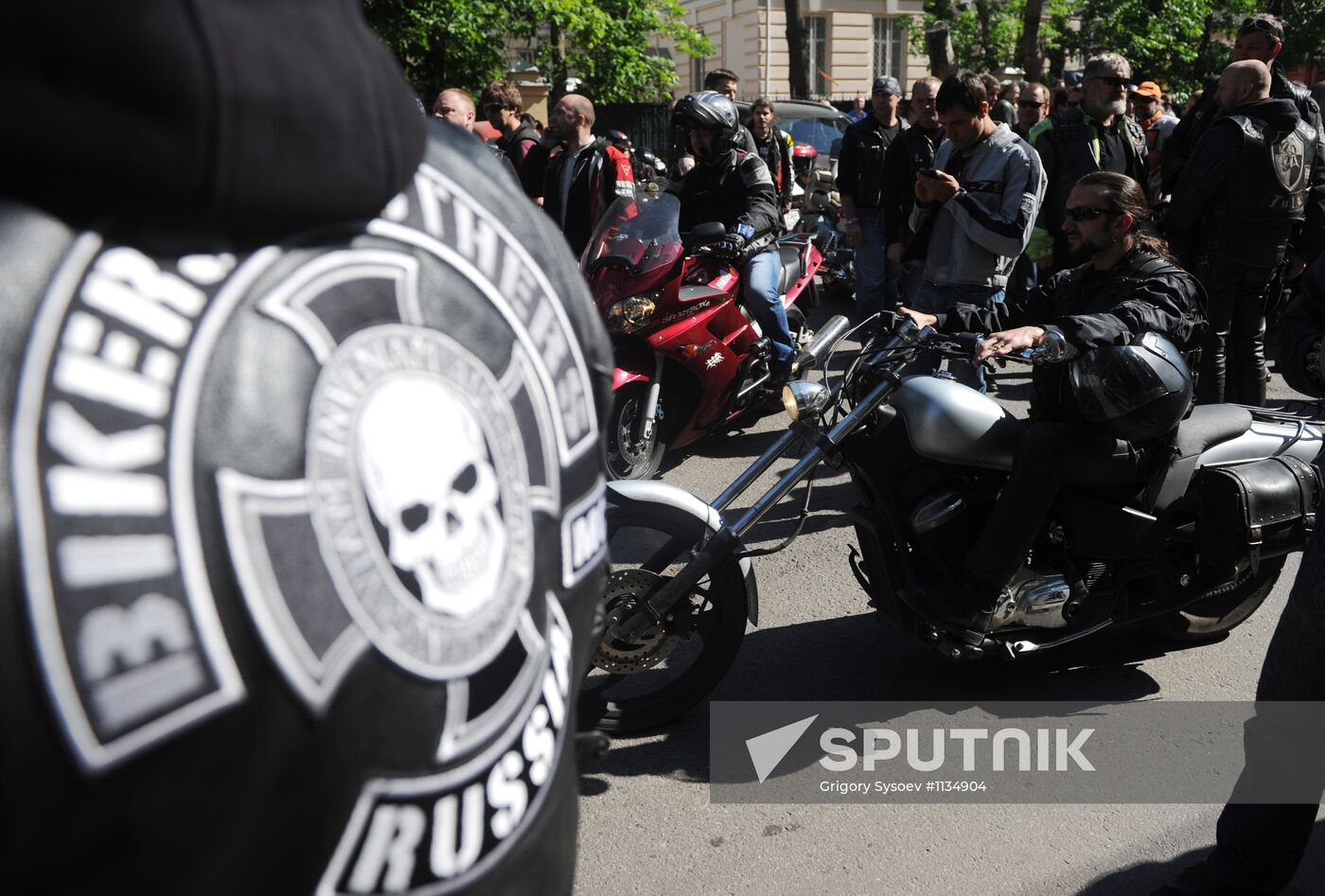 Rally in support of Russian bikers arrested in Iraq