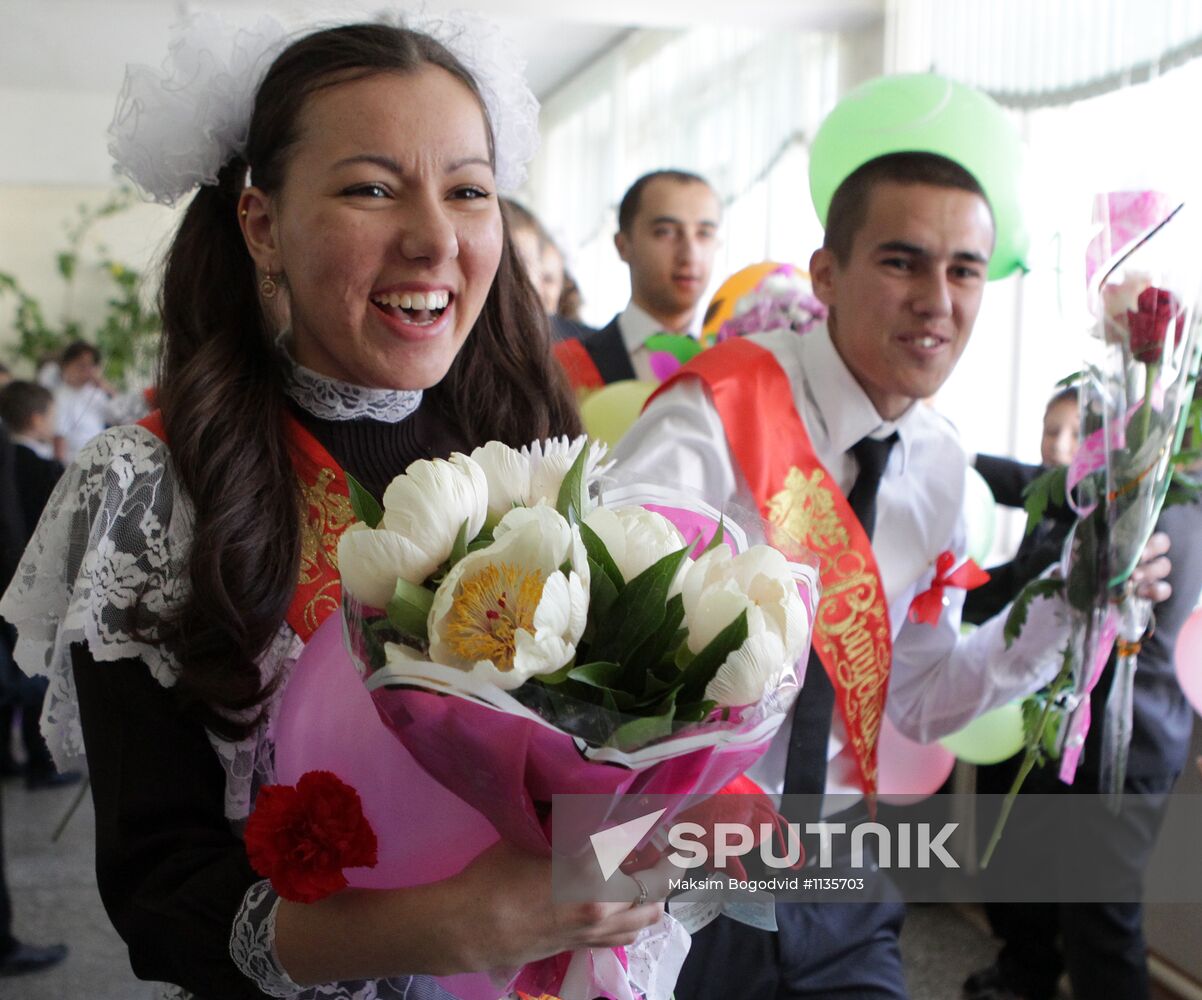 Last Bell ceremony in Russian schools