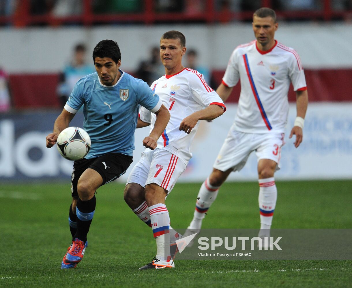Football. Friendly match Russia vs. Uruguay