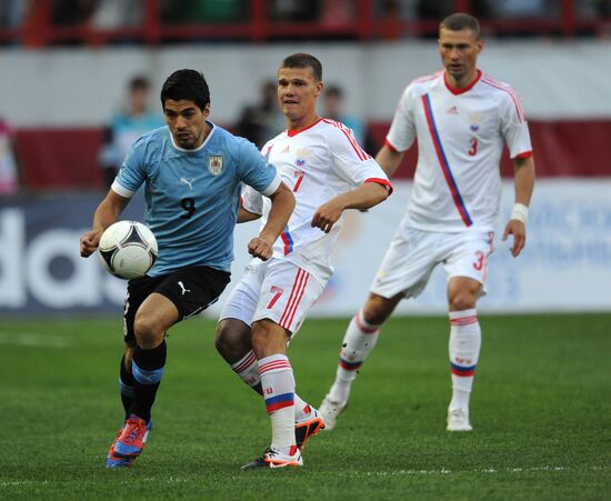 Football. Friendly match Russia vs. Uruguay