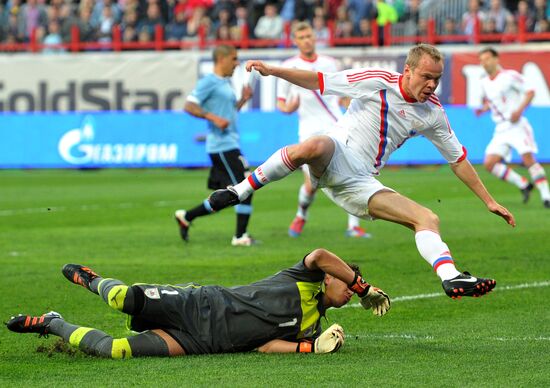 Football. Friendly match Russia vs. Uruguay