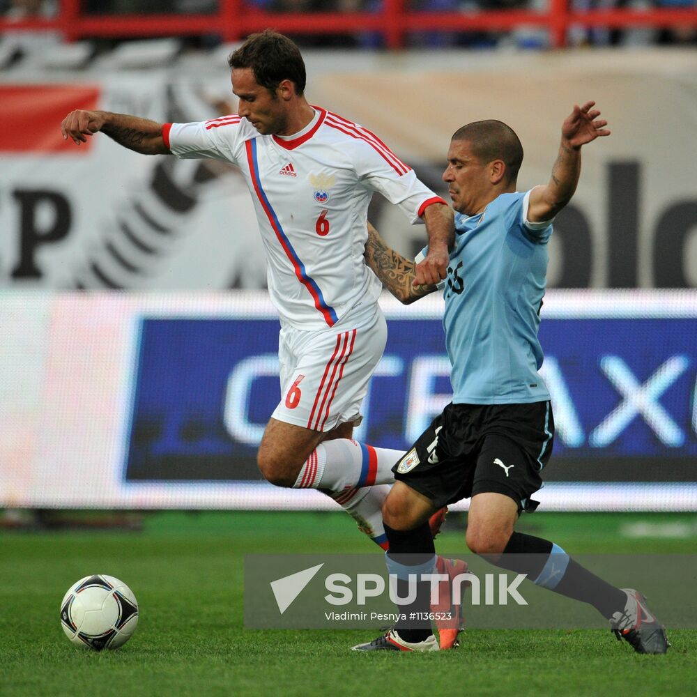 Football. Friendly match Russia vs. Uruguay