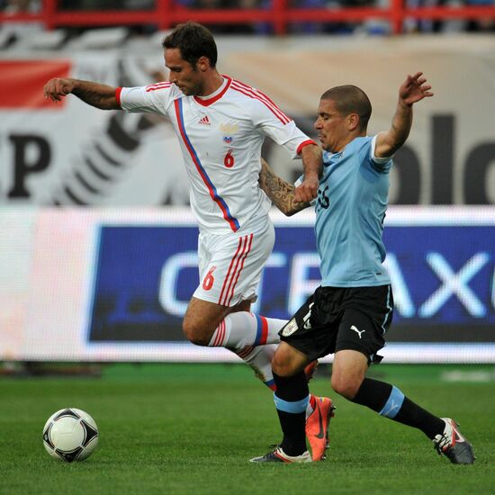 Football. Friendly match Russia vs. Uruguay
