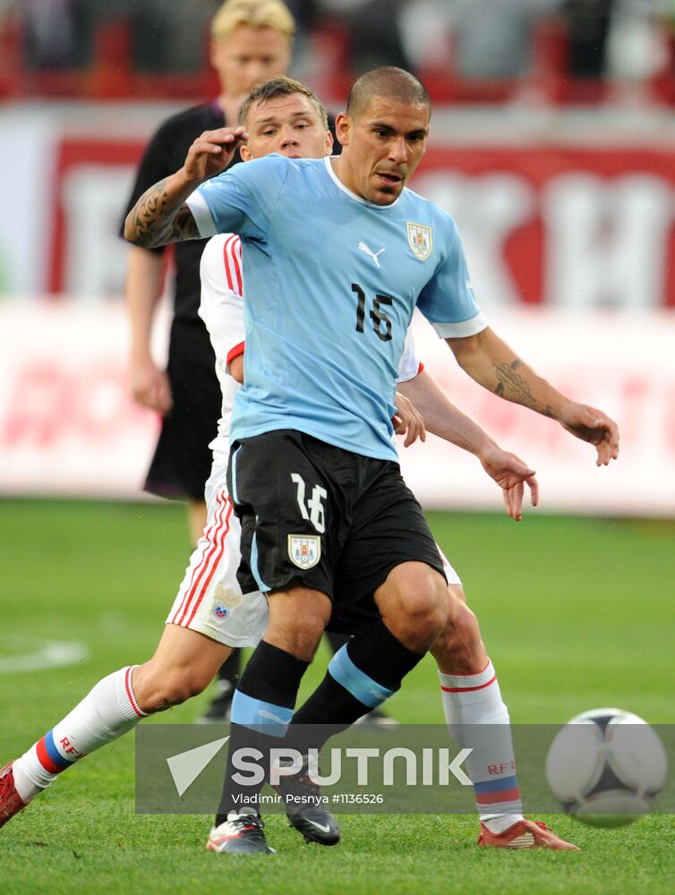 Football. Friendly match Russia vs. Uruguay
