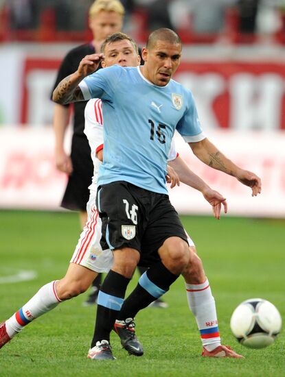 Football. Friendly match Russia vs. Uruguay