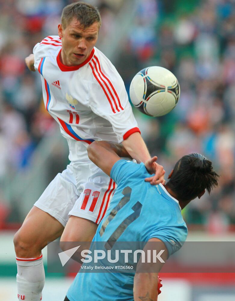 Football. Friendly match Russia vs. Uruguay