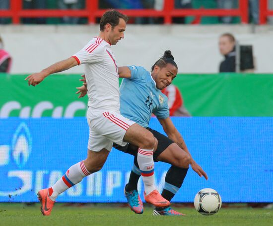 Football. Friendly match between Russia and Uruguay