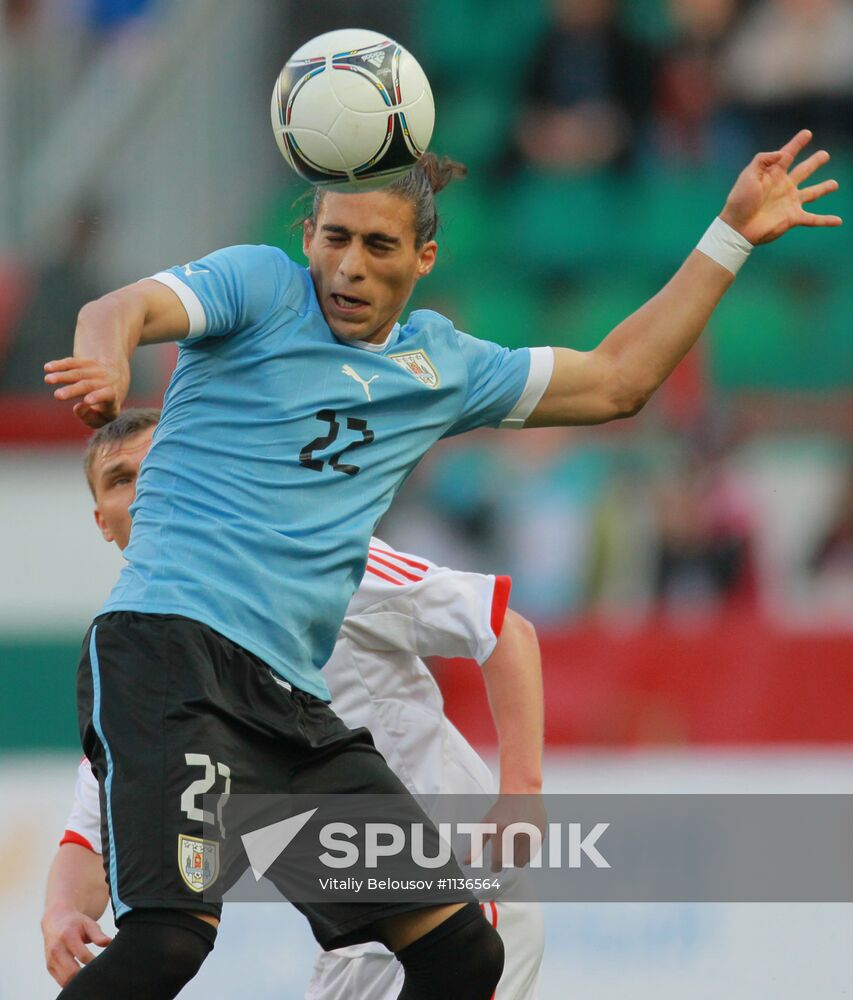 Football. Friendly match between Russia and Uruguay