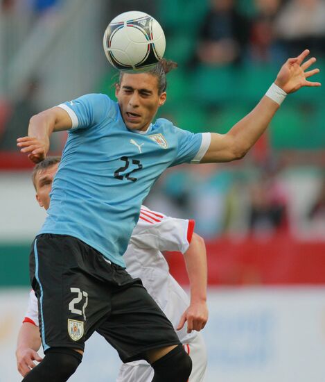 Football. Friendly match between Russia and Uruguay