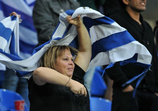 Football. Friendly match between Russia and Uruguay