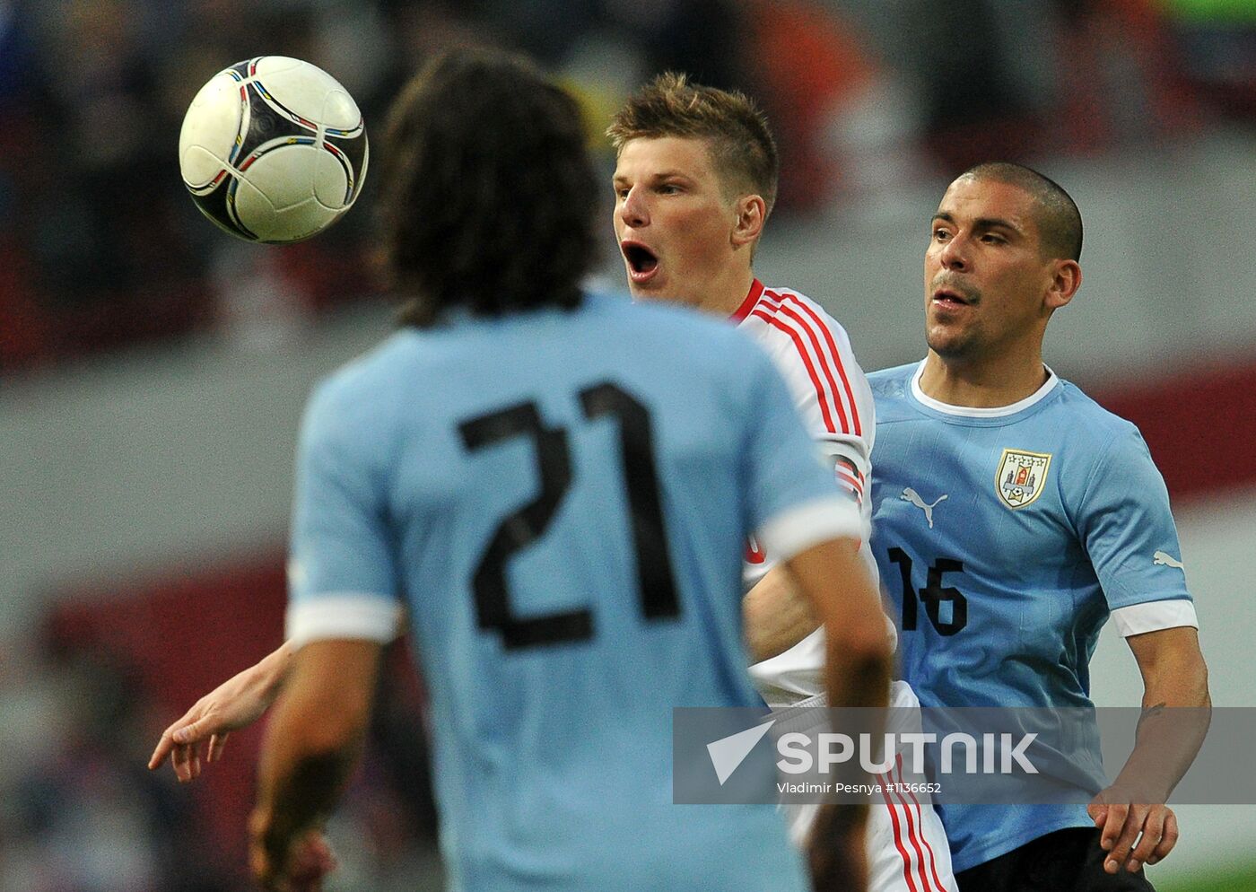 Football. Friendly match between Russia and Uruguay