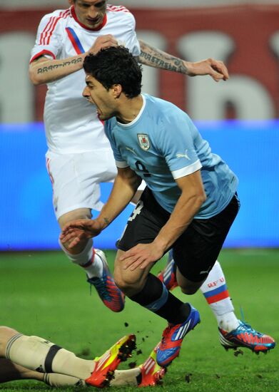 Football. Friendly match between Russia and Uruguay