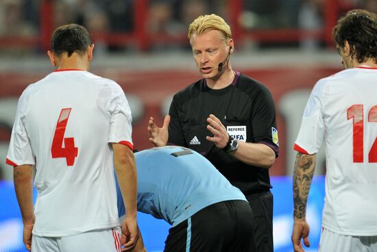 Football. Friendly match between Russia and Uruguay