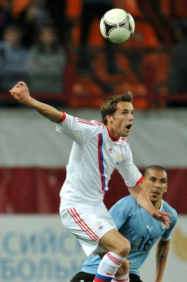 Football. Friendly match between Russia and Uruguay
