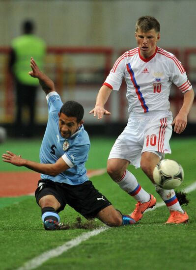 Football. Friendly match between Russia and Uruguay