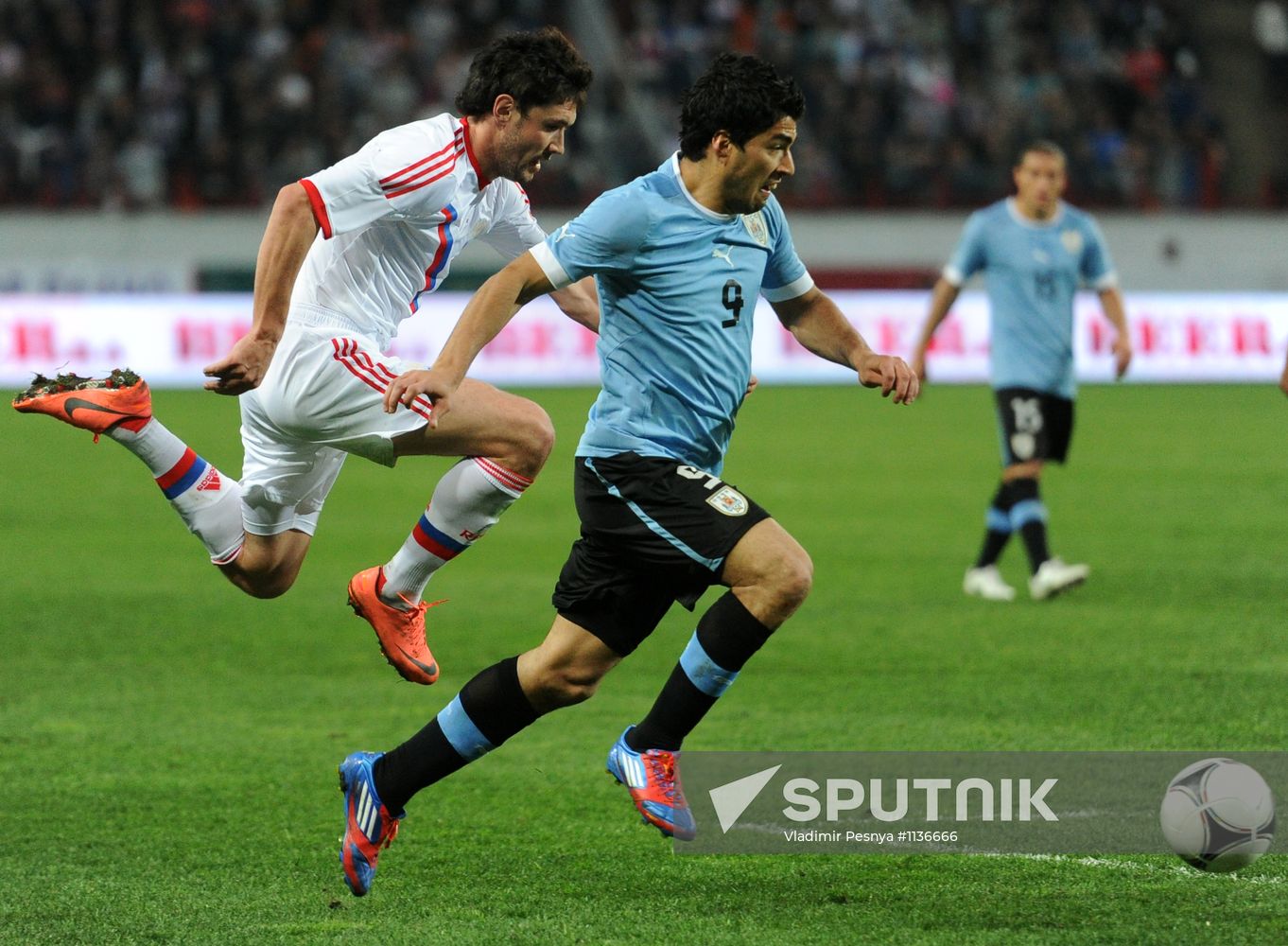 Football. Friendly match between Russia and Uruguay
