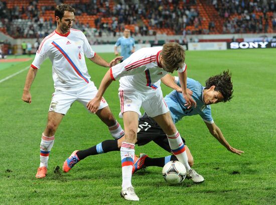 Football. Friendly match between Russia and Uruguay