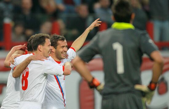Football. Friendly match between Russia and Uruguay