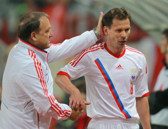 Football. Friendly match between Russia and Uruguay
