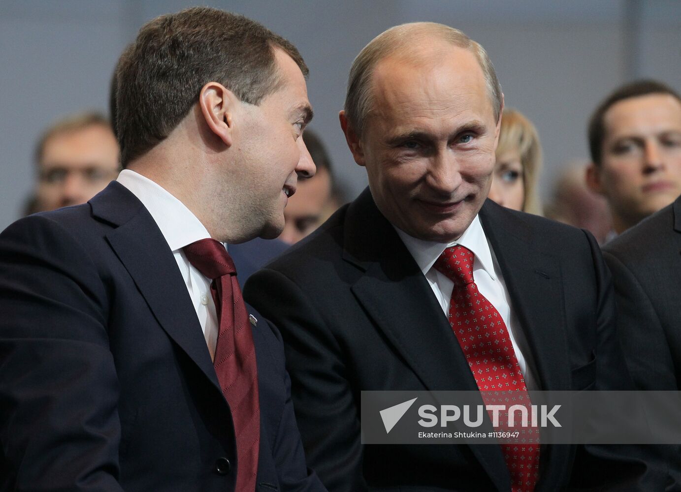Putin, Medvedev at XIII Congress of United Russia Party