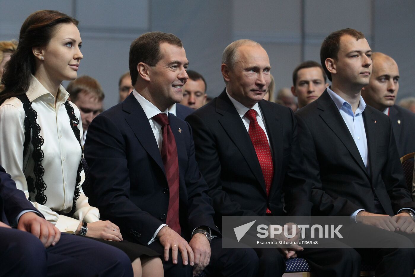 Putin, Medvedev at XIII Congress of United Russia Party