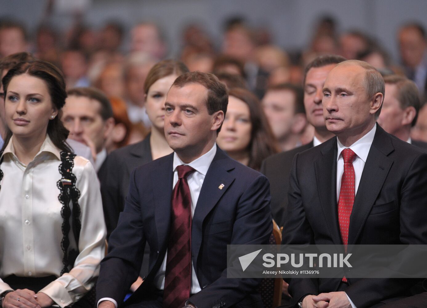 Putin, Medvedev at XIII Congress of United Russia Party