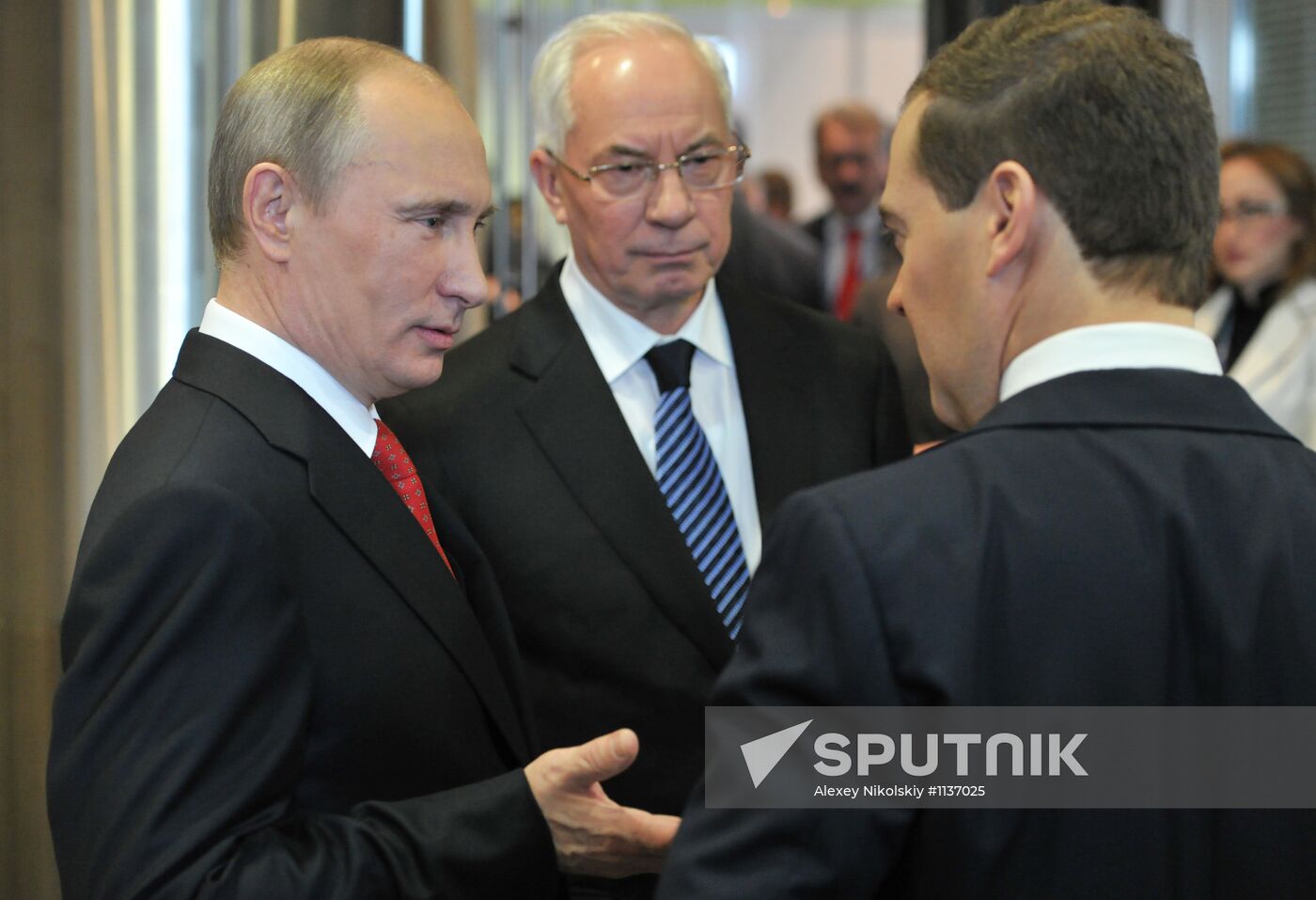 V. Putin and D.Medvedev meet with Prime Minister of Ukraine