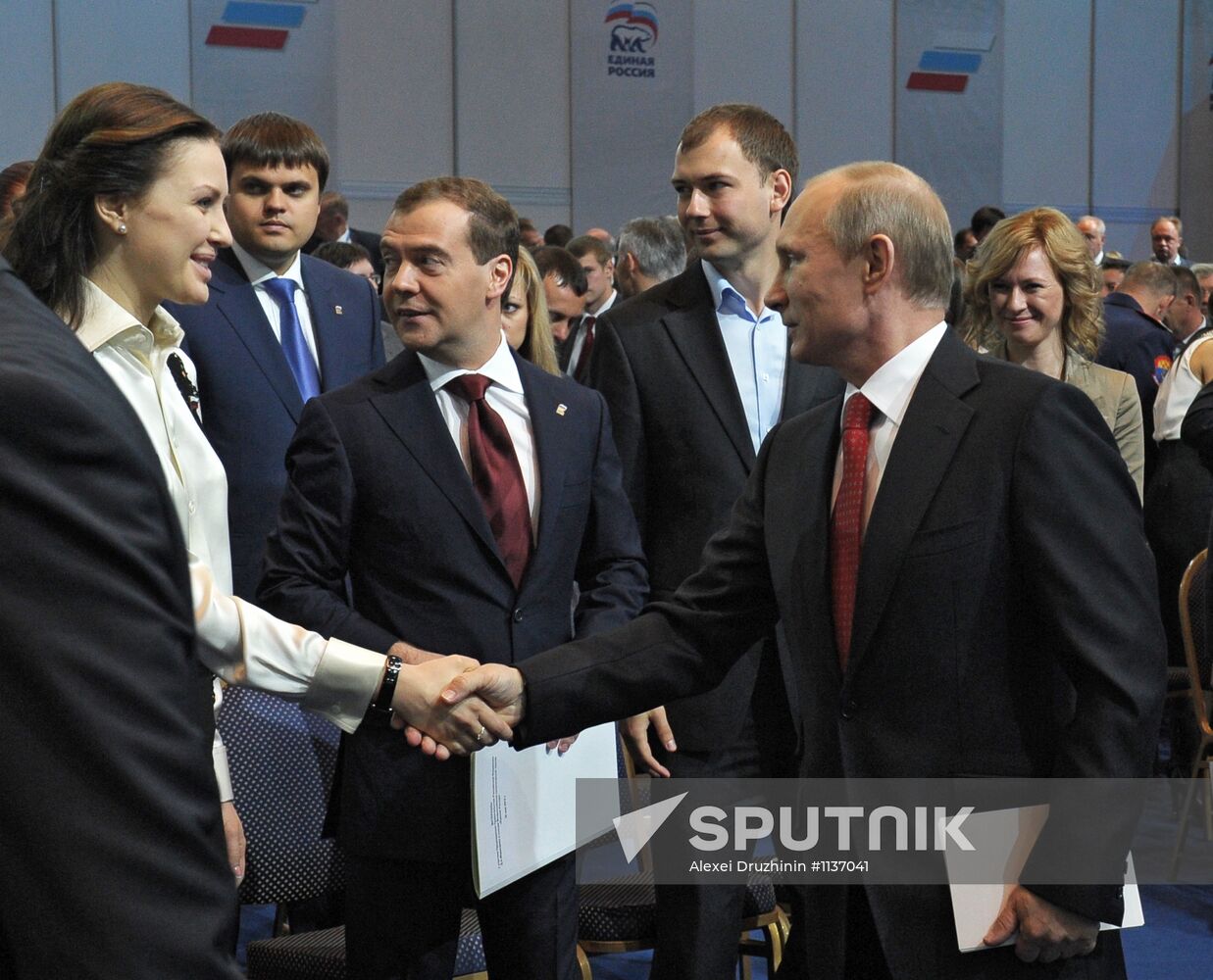 Vladimir Putin at the 13th United Russia party conference