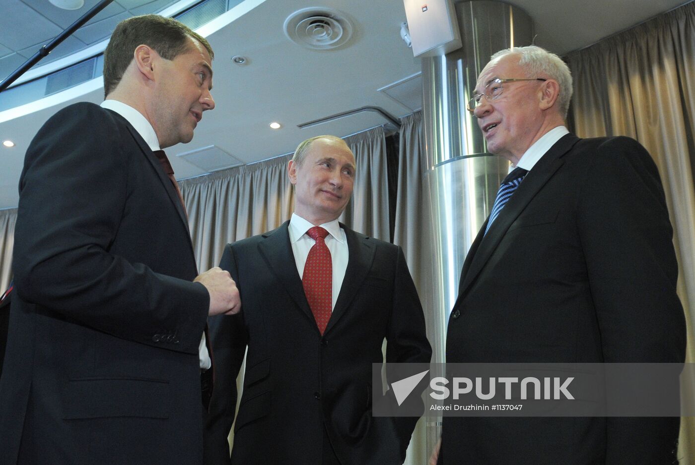 V. Putin and D.Medvedev meet with Prime Minister of Ukraine