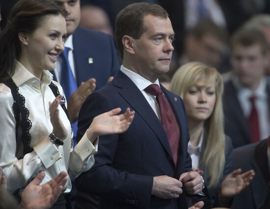 Dmitry Medvedev elected United Russia party chairman