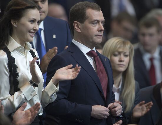 Dmitry Medvedev elected United Russia party chairman