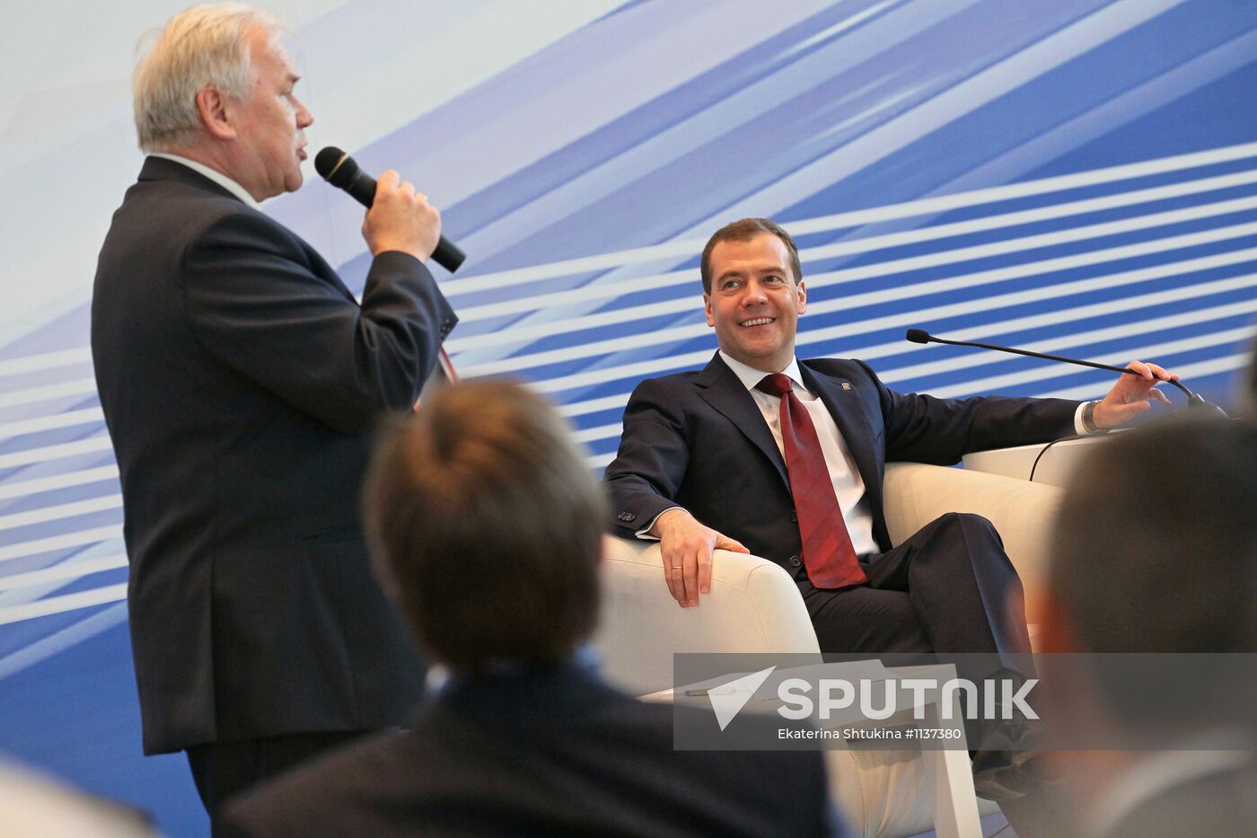 Dmitry Medvedev at the 13th United Russia party conference