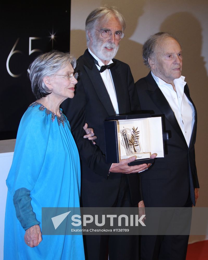 Closing of 65th Cannes film festival