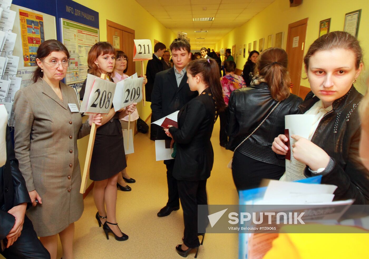 Russian schoolchildren take Unified State Examinations