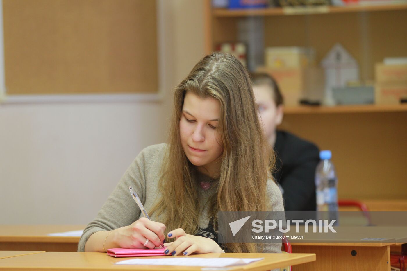 Russian schoolchildren take Unified State Examinations