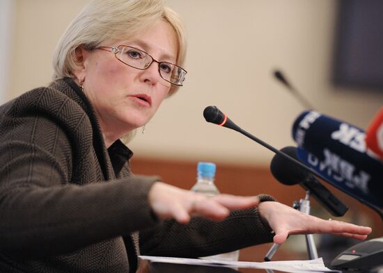 Briefing of Russian Health Minister Veronika Skvortsova
