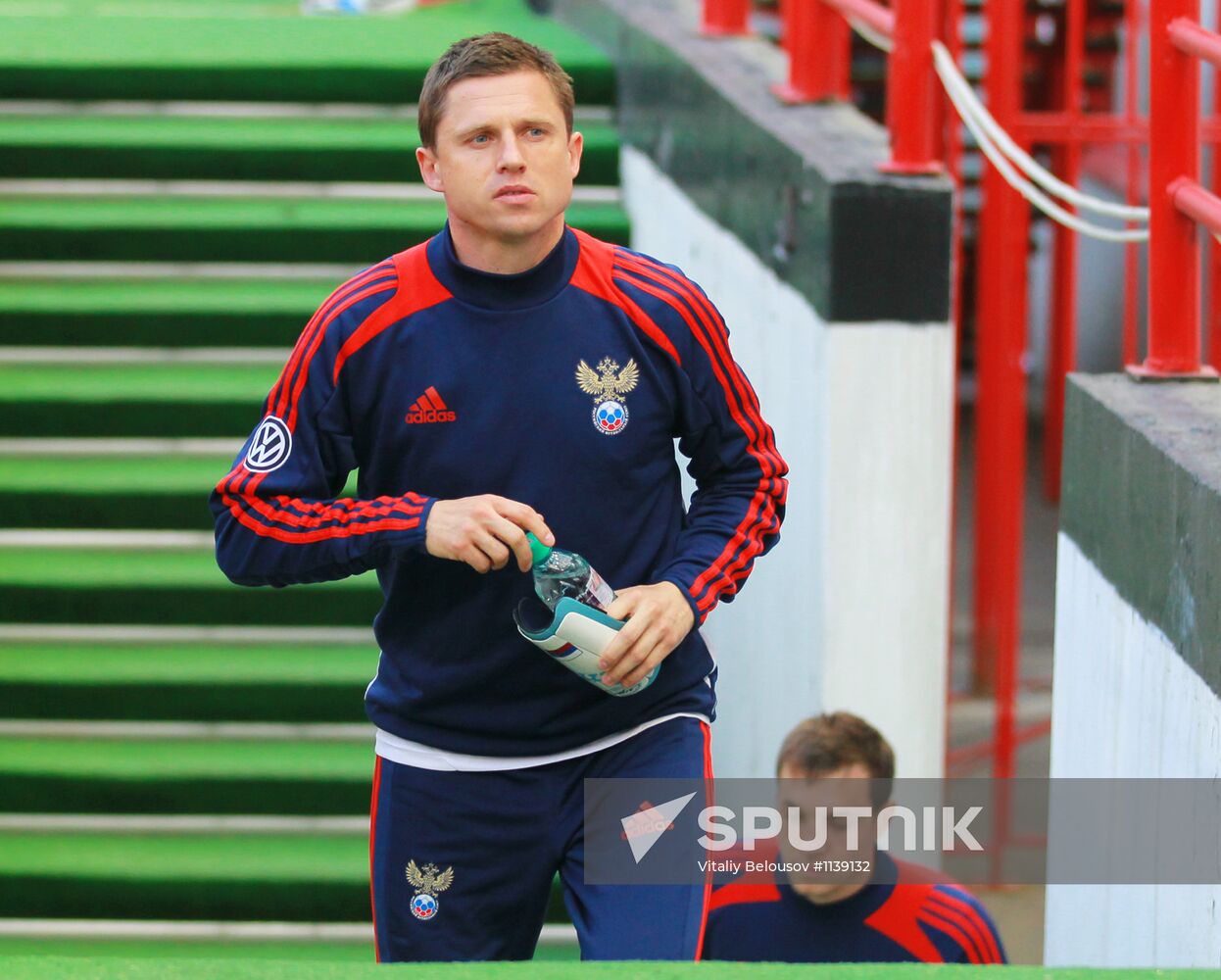 Football. Russia vs. Uruguay friendly match