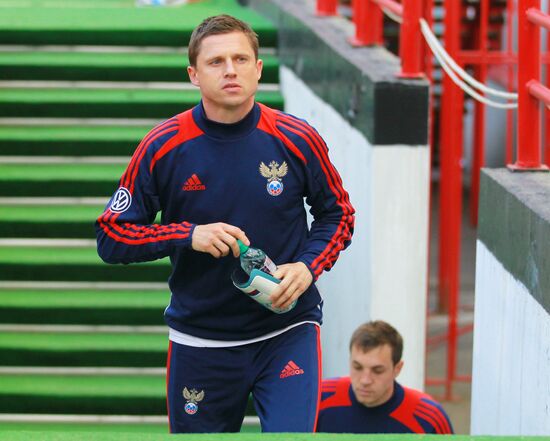 Football. Russia vs. Uruguay friendly match