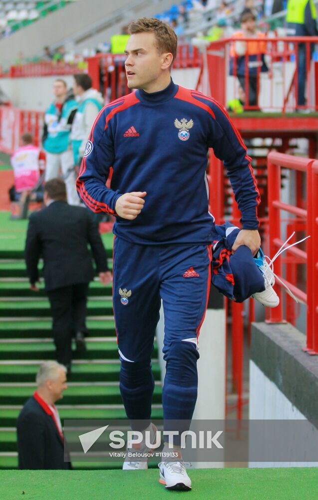 Football. Russia vs. Uruguay friendly match