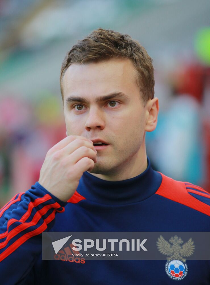Football. Russia vs. Uruguay friendly match