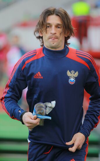 Football. Russia vs. Uruguay friendly match