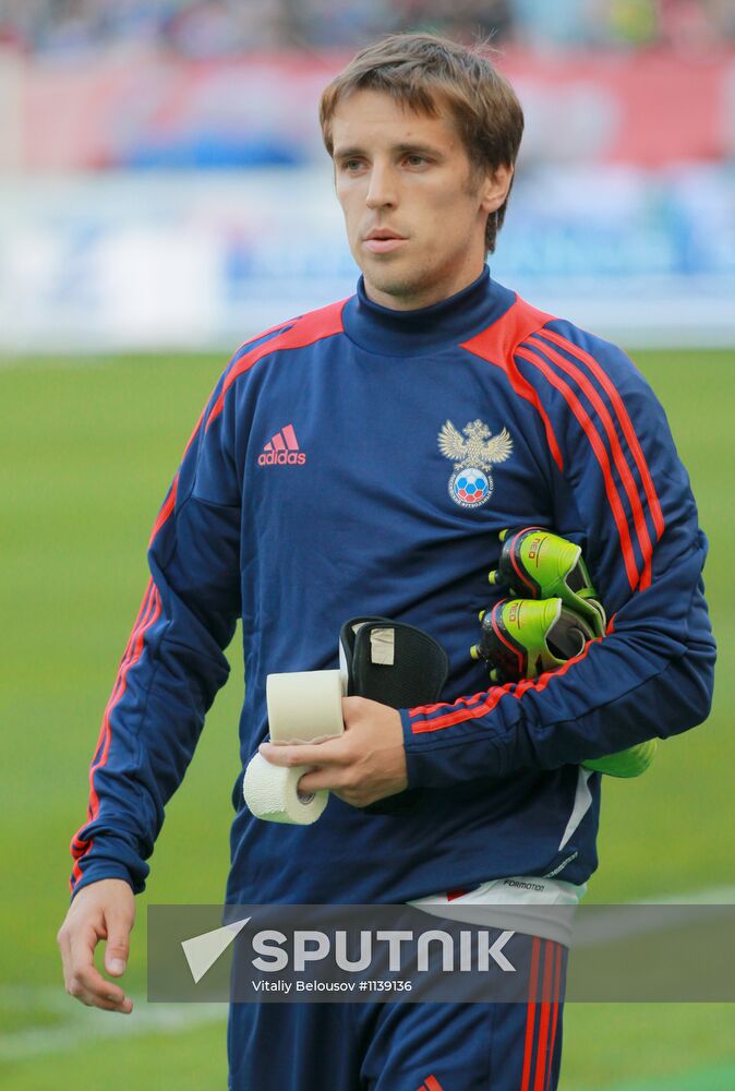 Football. Russia vs. Uruguay friendly match