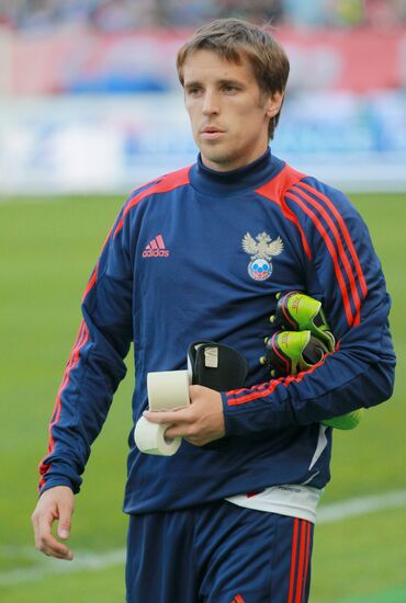 Football. Russia vs. Uruguay friendly match